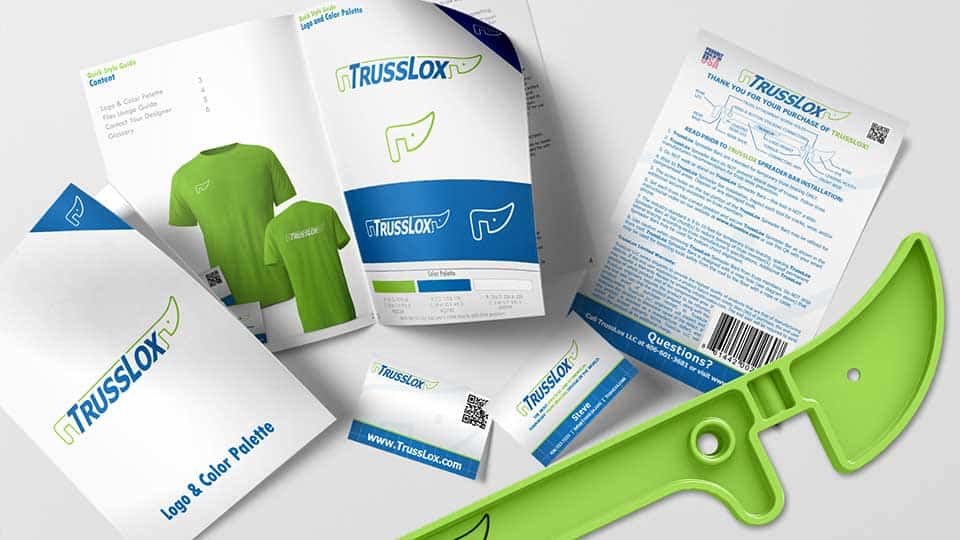 TrussLox | Product Visualization, Brand Guide, Product Labeling and Business Card