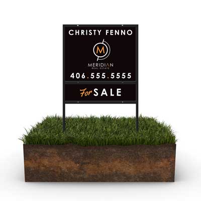 Real Estate Yard Sign Design by Graphic Finesse