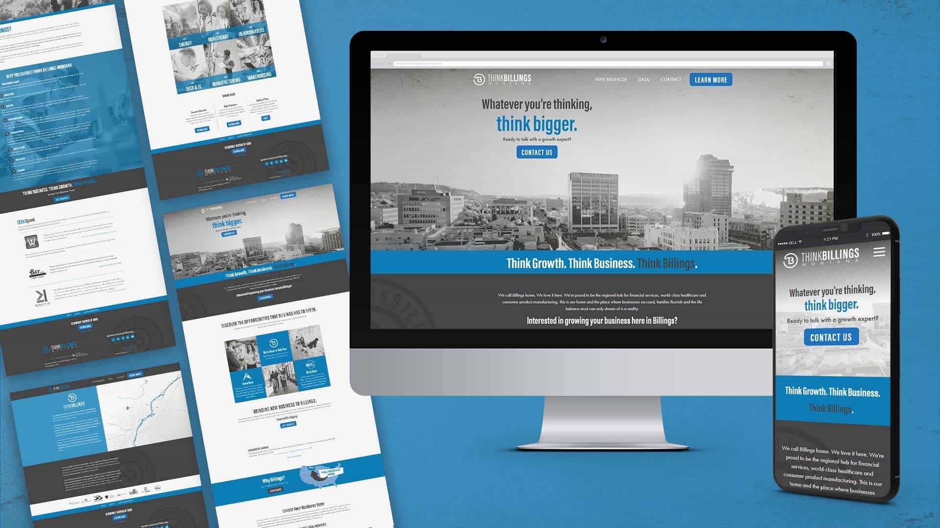 Think Billings Website Design and branding