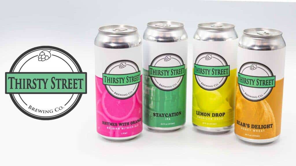 Thirsty Street Brewing Co Label Graphic Design Billings Montana