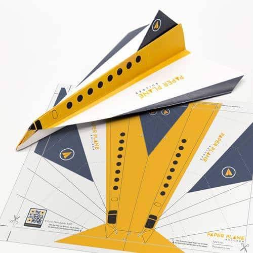 Paper airplane with Logo Design