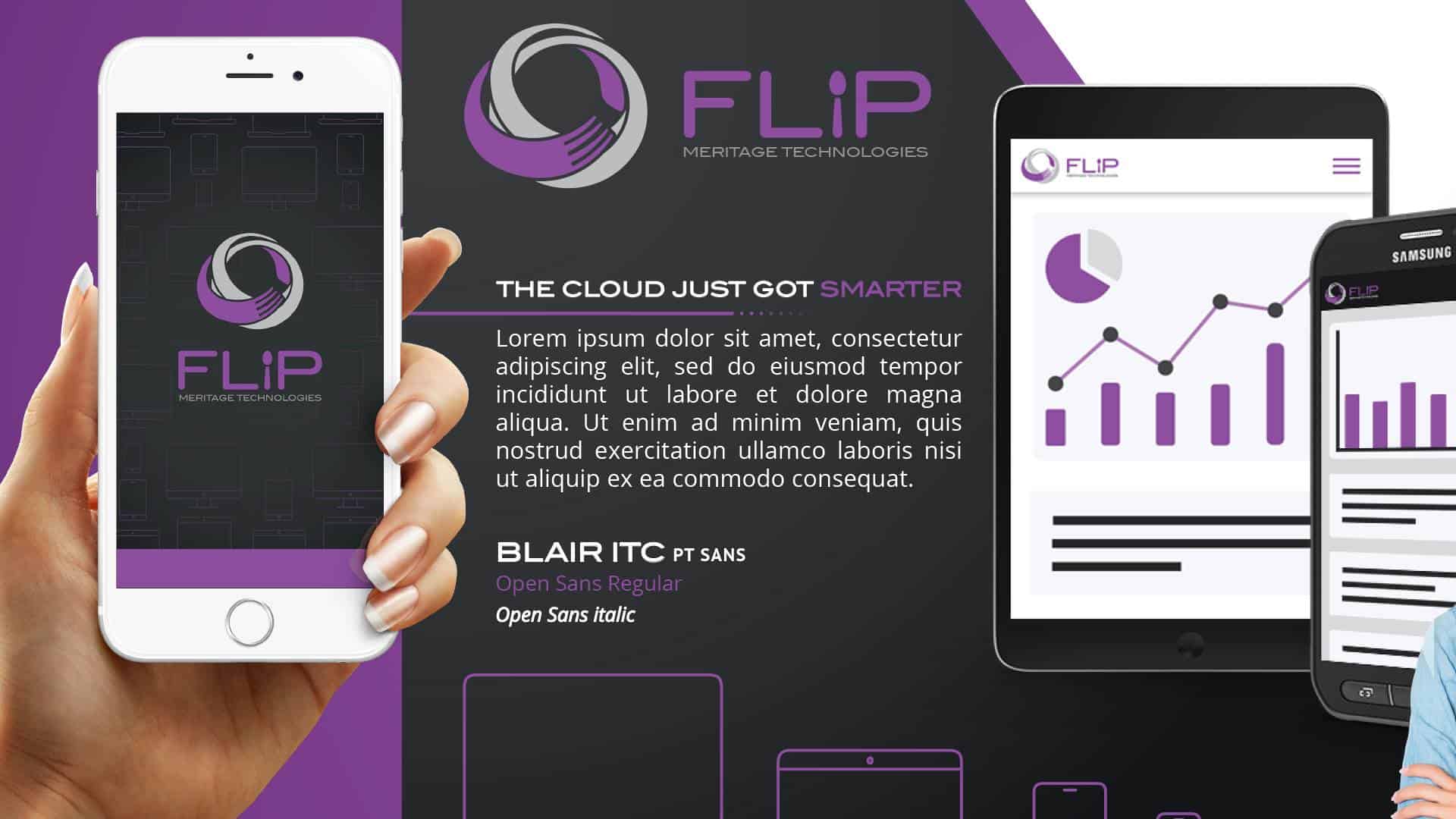 Billings Montana Startup, FLiP, graphic design elements