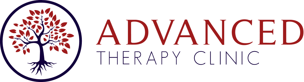Advanced Therapy Clinic logo with tree emblem