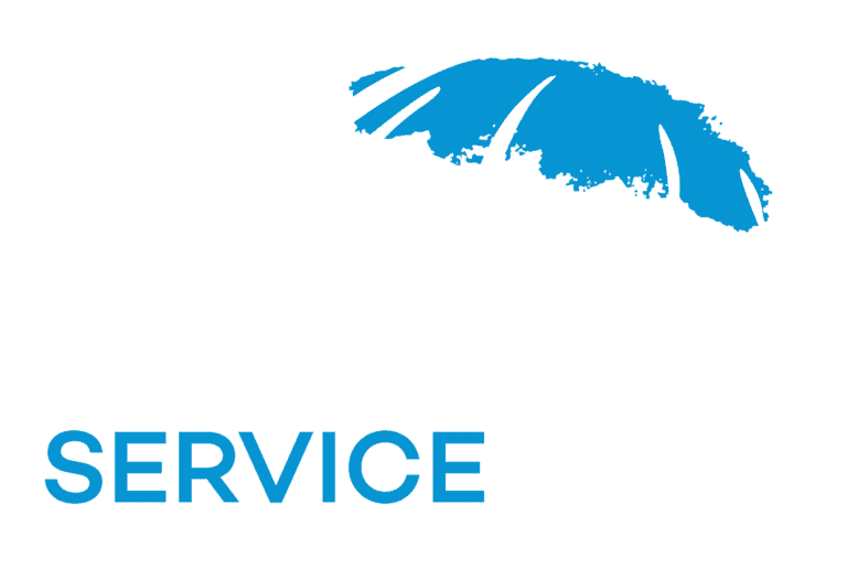 Family Service logo with globe and tagline