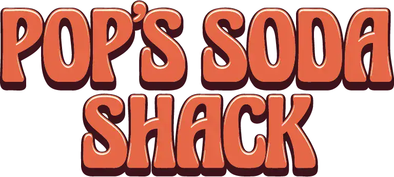 Pop&rsquo;s Soda Shack bold orange logo