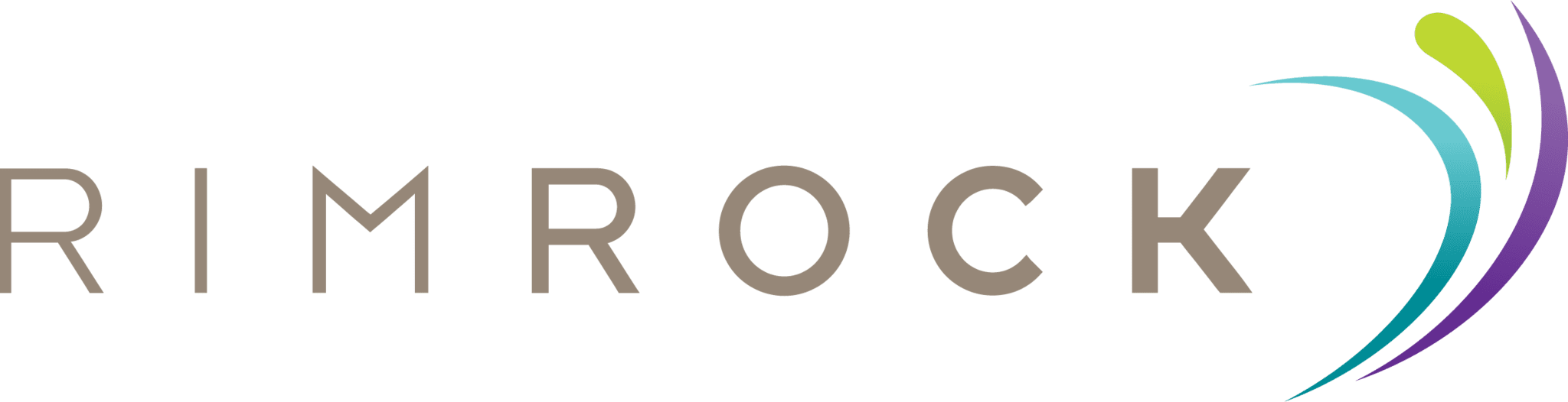 Rimrock logo with colorful swoosh design